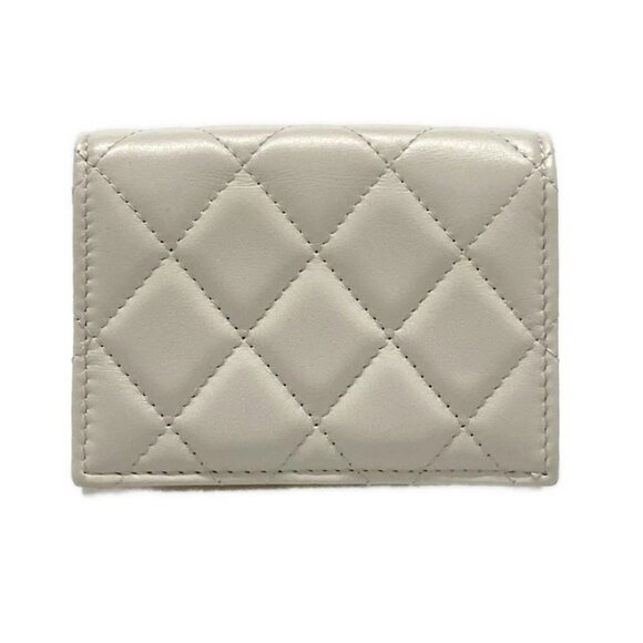 Auth CHANEL - AP4733 Gray Lambskin Card Case - Picture 2 of 10